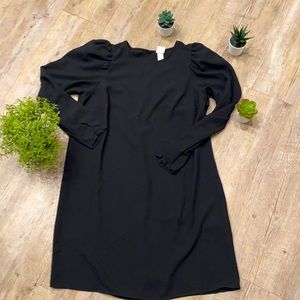 H&M Long sleeve dress, Medium, Black.